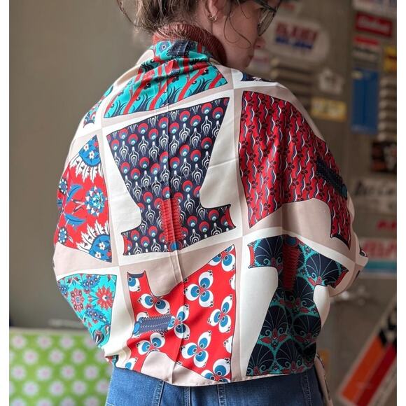 Vintage 60s/70s Venesis Japan Kimono Print Scarf | 71โ Long - Picture 1 of 8